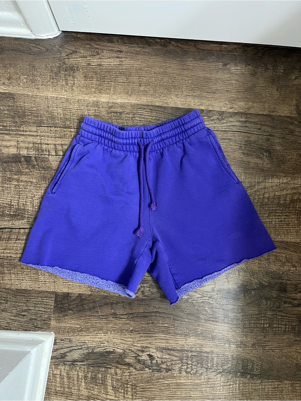 TNA Cozy Purple Drawstring Lounge Shorts XXS